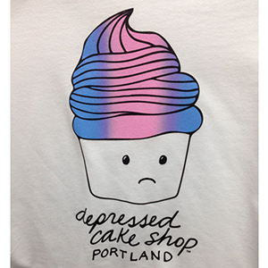 Depressed Cake Shop T-shirt Print