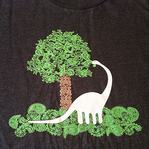 Paisley Bronto  T-shirt print
