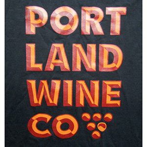 Portland Wine Co. T-shirt print