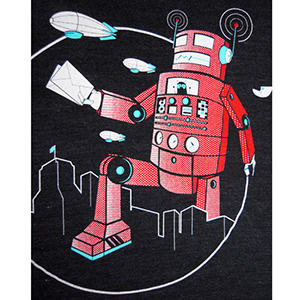 Urban Airship Robot T-shirt print